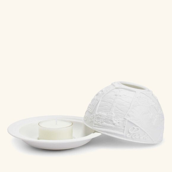 Bernardaud Limoges "Places of Paris" Lithophanie Candle Holder - Picture 3 of 7